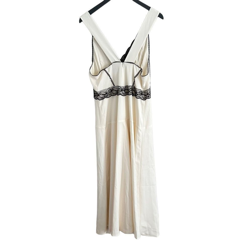 ME+EM Satin And Lace Full-Length Slip Dress - Picture 9 of 12